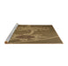 Sideview of Machine Washable Transitional Dark Bronze Brown Rug, wshpat936brn