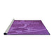 Sideview of Machine Washable Transitional Crimson Purple Rug, wshpat936pur