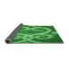 Thickness of Patterned Green Rug, pat937grn