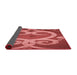 Thickness of Patterned Red Rug, pat937rd