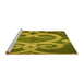 Sideview of Machine Washable Transitional Dark Bronze Brown Rug, wshpat937yw