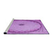 Sideview of Machine Washable Transitional Violet Purple Rug, wshpat938pur