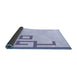 Thickness of Patterned Lavender Blue Rug, pat939blu