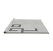 Sideview of Machine Washable Transitional Platinum Gray Rug, wshpat939gry