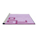 Sideview of Machine Washable Transitional Orchid Purple Rug, wshpat939pur