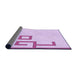 Thickness of Patterned Orchid Purple Rug, pat939pur
