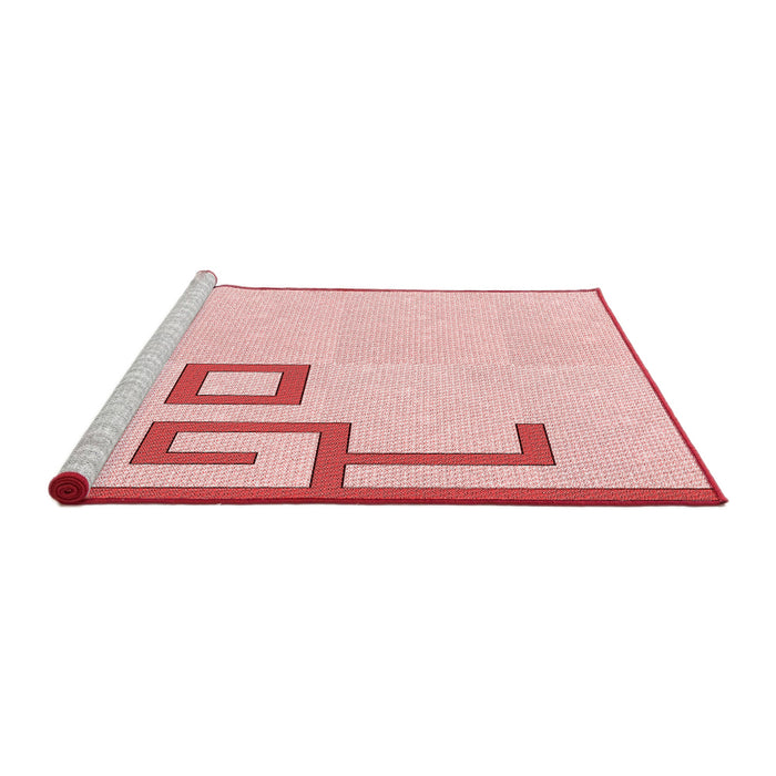 Sideview of Machine Washable Transitional Light Rose Pink Rug, wshpat939rd