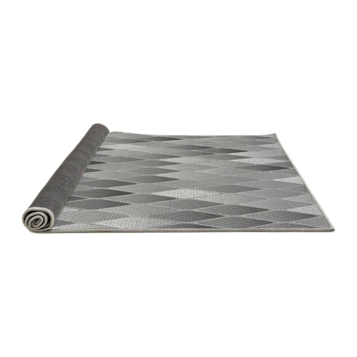 Thickness of Patterned Cloud Gray Rug, pat94gry