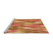 Sideview of Machine Washable Transitional Red Rug, wshpat94org