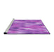 Sideview of Machine Washable Transitional Violet Purple Rug, wshpat94pur