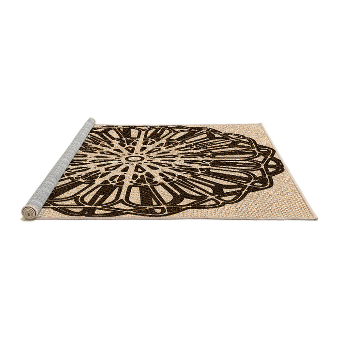 Sideview of Machine Washable Transitional Night Red Rug, wshpat940org