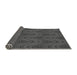 Thickness of Patterned Charcoal Black Rug, pat941gry