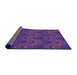 Thickness of Patterned Purple Rug, pat941pur