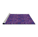 Sideview of Machine Washable Transitional Purple Rug, wshpat941pur