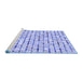 Sideview of Machine Washable Transitional Blue Rug, wshpat944blu