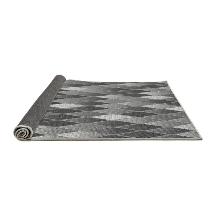 Thickness of Patterned Carbon Gray Rug, pat95gry