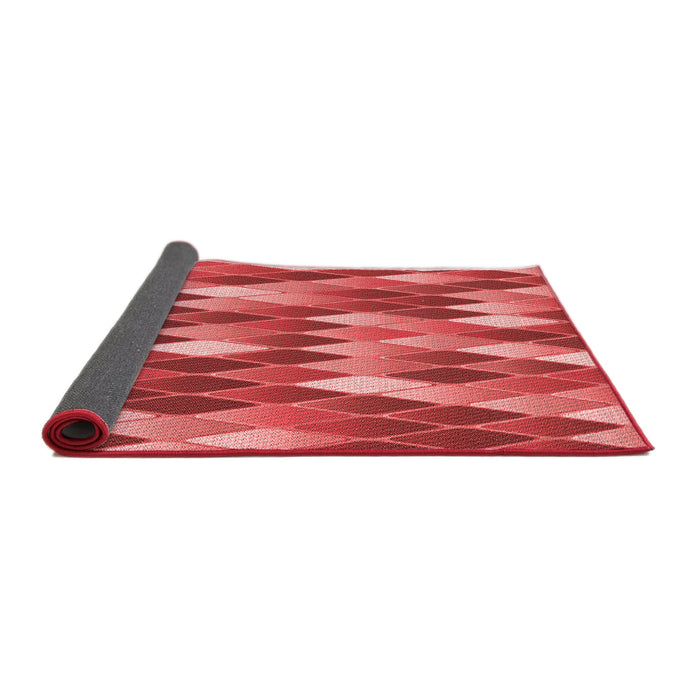 Thickness of Patterned Red Rug, pat95rd