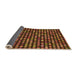 Thickness of Patterned Sedona Brown Rug, pat950org