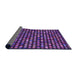 Thickness of Patterned Dark Purple Rug, pat950pur