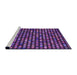 Sideview of Machine Washable Transitional Dark Purple Rug, wshpat950pur