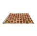 Sideview of Machine Washable Transitional Orange Rug, wshpat951org