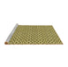 Sideview of Machine Washable Transitional Mustard Yellow Rug, wshpat954yw