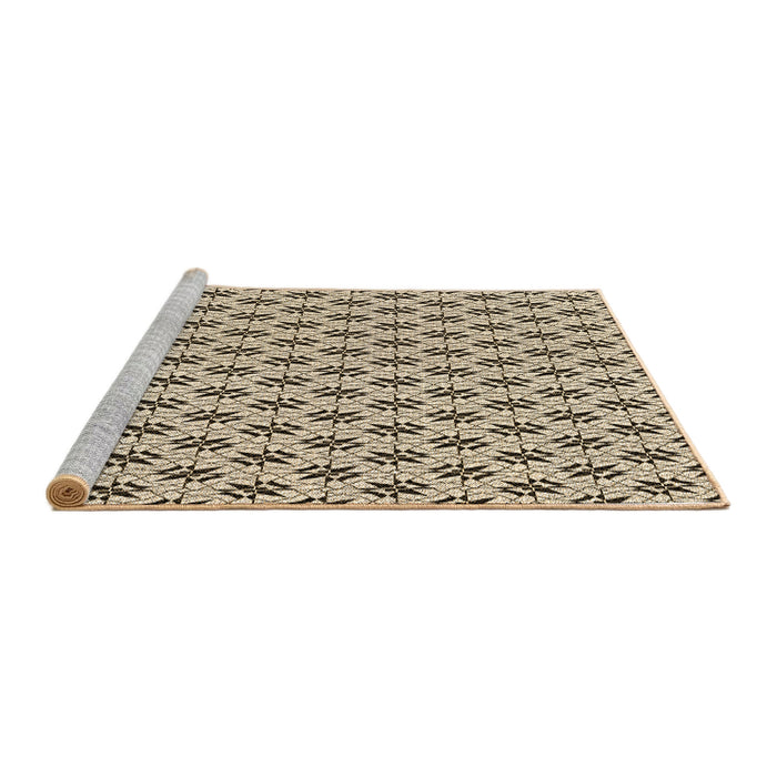 Sideview of Machine Washable Transitional Vanilla Gold Rug, wshpat955brn