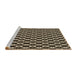 Sideview of Machine Washable Transitional Light French Beige Brown Rug, wshpat956brn