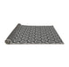 Thickness of Patterned Charcoal Black Rug, pat957gry