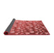 Thickness of Patterned Red Rug, pat959rd