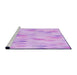 Sideview of Machine Washable Transitional Purple Rug, wshpat96pur