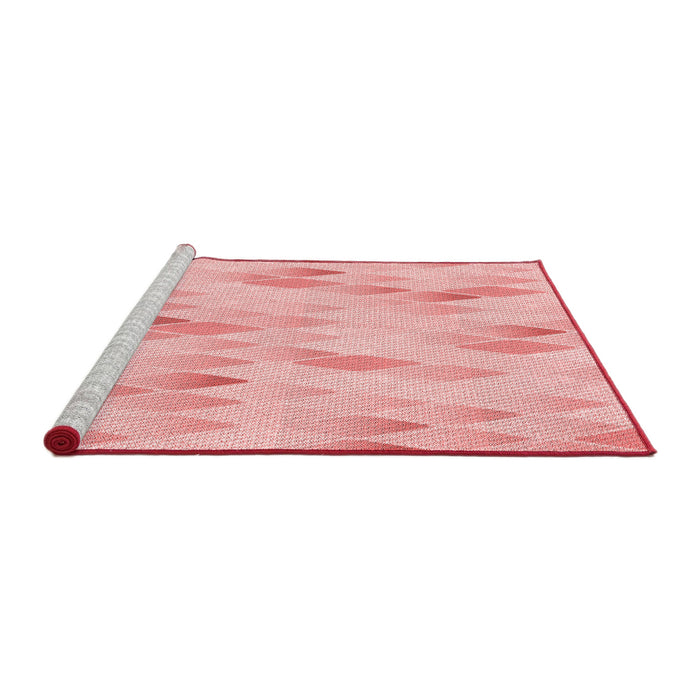 Sideview of Machine Washable Transitional Pink Rug, wshpat96rd