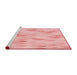 Sideview of Machine Washable Transitional Pink Rug, wshpat96rd