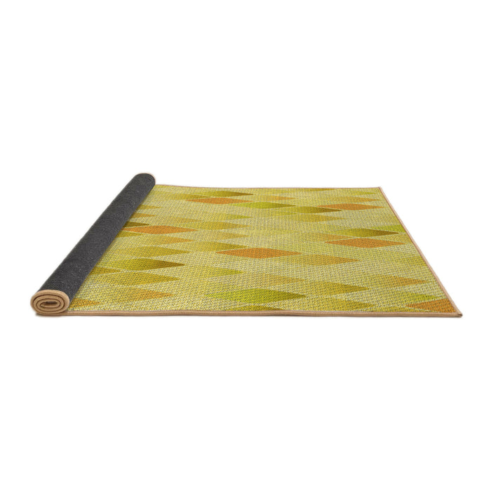 Thickness of Patterned Yellow Rug, pat96yw