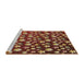 Sideview of Machine Washable Transitional Bronze Brown Rug, wshpat960brn