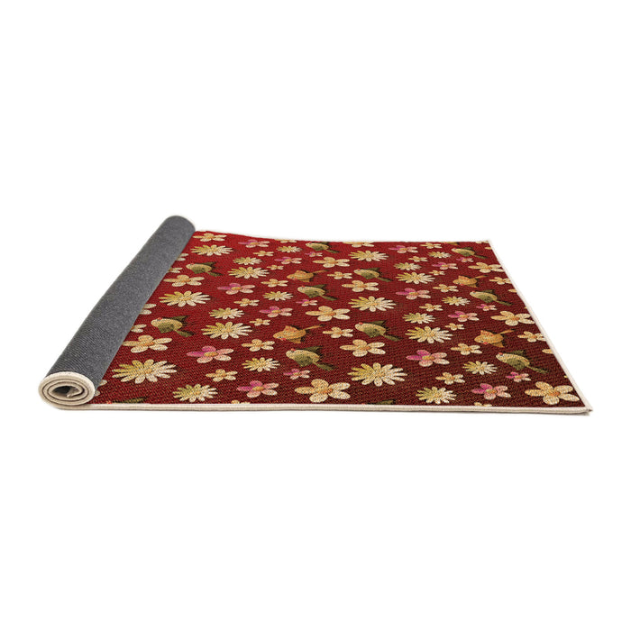 Thickness of Patterned Red Rug, pat960org