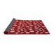 Thickness of Patterned Red Rug, pat960rd