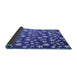 Thickness of Patterned Sky Blue Rug, pat961blu