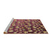 Sideview of Machine Washable Transitional Peru Brown Rug, wshpat961brn