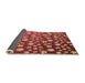 Thickness of Patterned Crimson Red Rug, pat961org