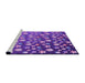 Sideview of Machine Washable Transitional Purple Rug, wshpat961pur