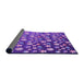 Thickness of Patterned Purple Rug, pat961pur