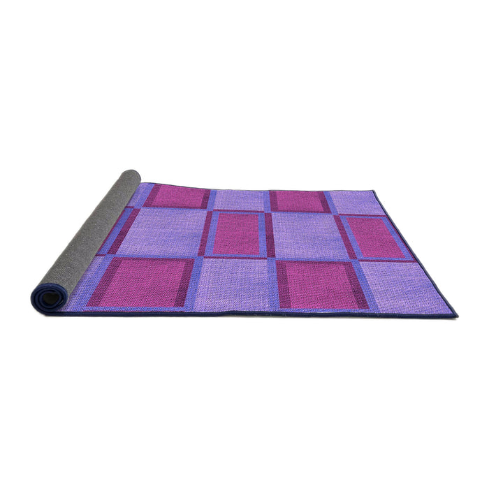 Thickness of Patterned Purple Mimosa Purple Rug, pat962pur