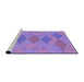 Sideview of Machine Washable Transitional Bright Lilac Purple Rug, wshpat963pur