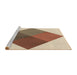 Sideview of Machine Washable Transitional Sienna Brown Rug, wshpat964brn