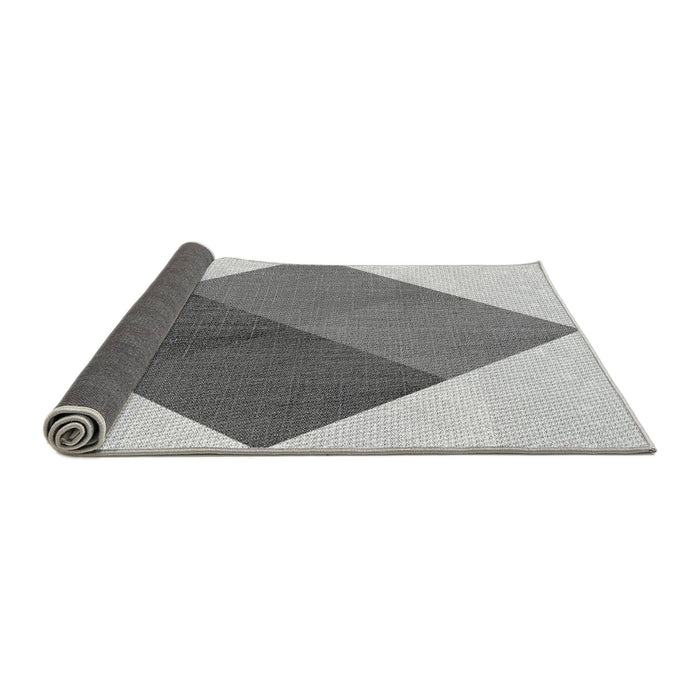 Thickness of Patterned Gray Rug, pat964gry