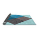 Thickness of Patterned Steel Blue Rug, pat964lblu