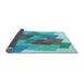 Thickness of Patterned Glacial Blue Ice Blue Rug, pat965lblu