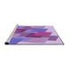 Sideview of Machine Washable Transitional Mauve Purple Rug, wshpat965pur