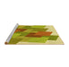 Sideview of Machine Washable Transitional Bold Yellow Rug, wshpat965yw